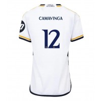 Real Madrid Eduardo Camavinga #12 Hjemmedrakt Dame 2023-24 Kortermet